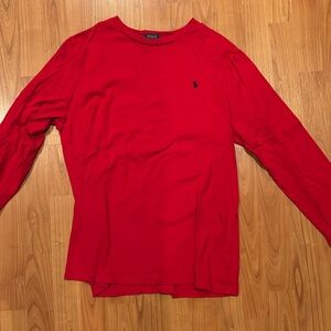 Red long sleeve Ralph Lauren shirt